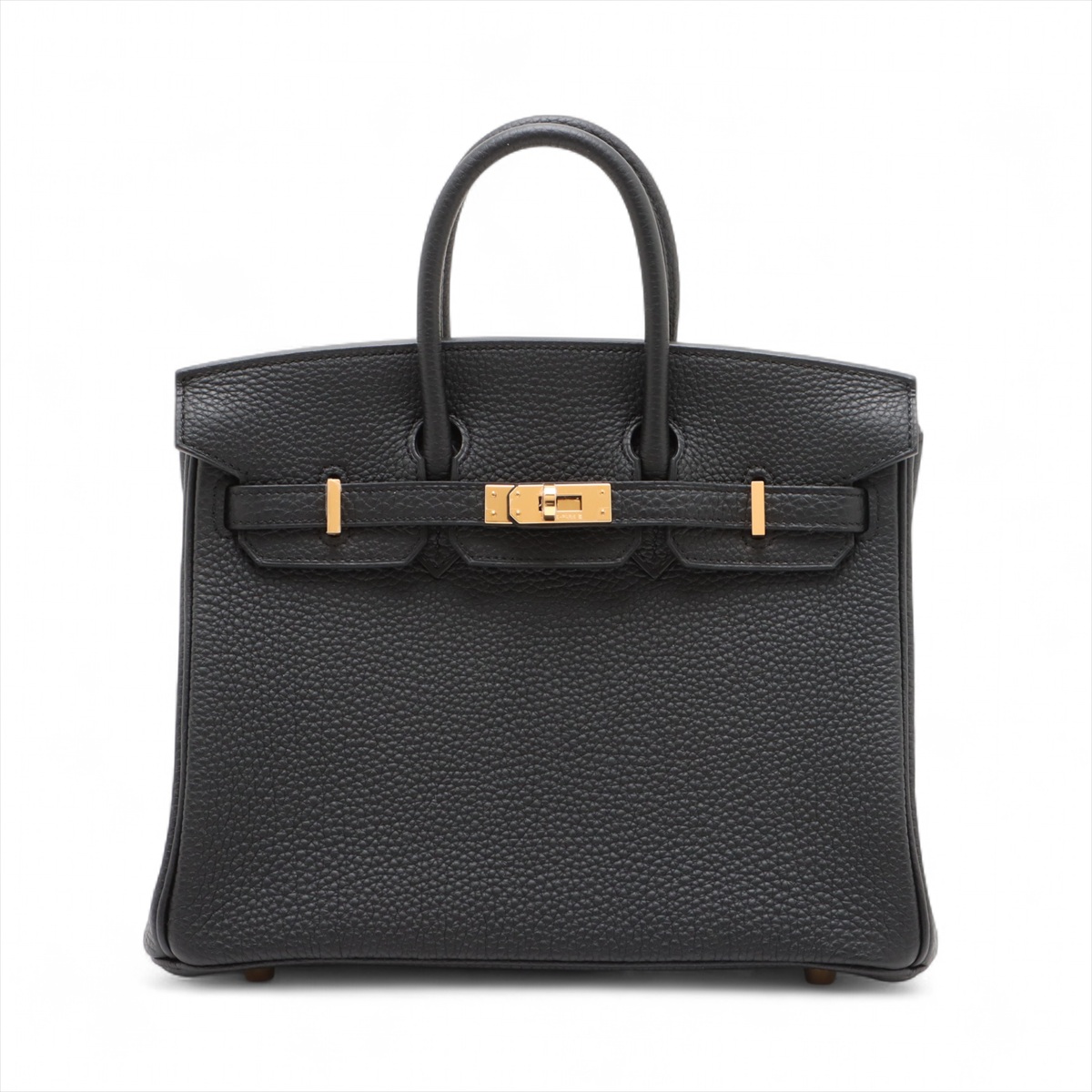 エルメス バーキン25 ルトゥルネ トゴ ブラック ゴールド金具 中古 鑑定済み