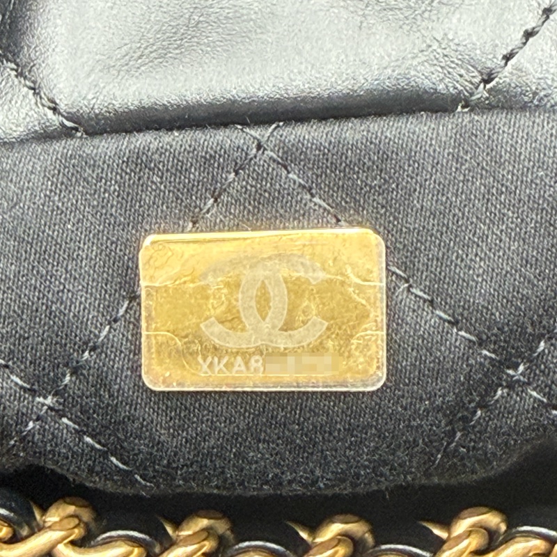 シャネル22 ミニ ランダム ブラック ゴールド金具 15枚目